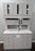 Adec 5580.42 - 42-inch 12-o'clockRear Cabinet w/Monitor Mount - White