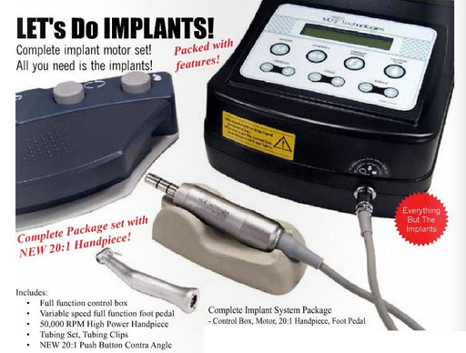 Implant Motor System with 20:1 Handpiece
