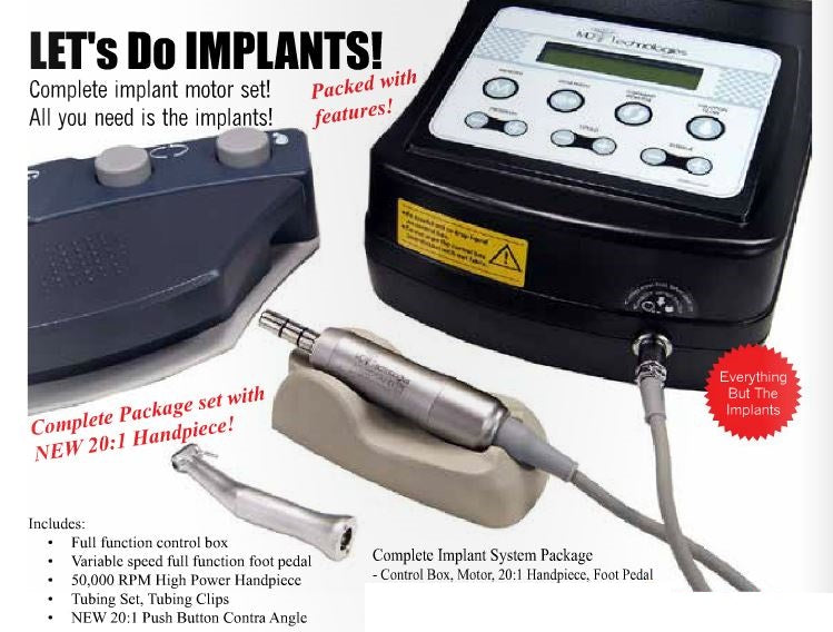 Implant Motor System with 20:1 Handpiece