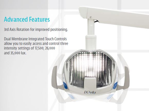 Operatory Light DCI Edge Series 4 LED Operatory Light Post Mount — Superior DDS